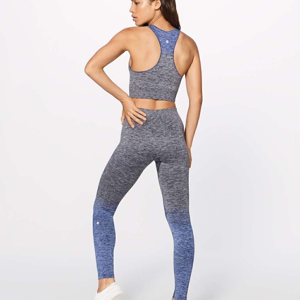 NWT Lululemon Balance Resist 7/8 Tight (25") Midnight Navy White Psychic Size 4 - Picture 8 of 9